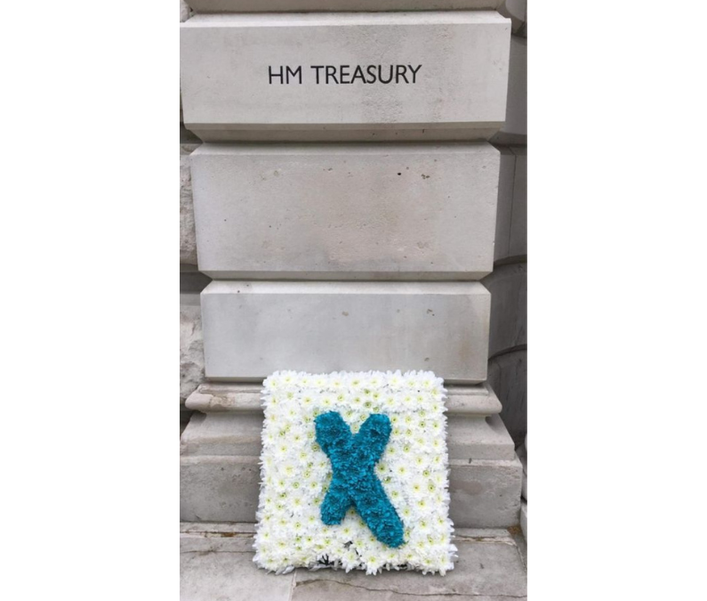 Wreath for HM Treasury